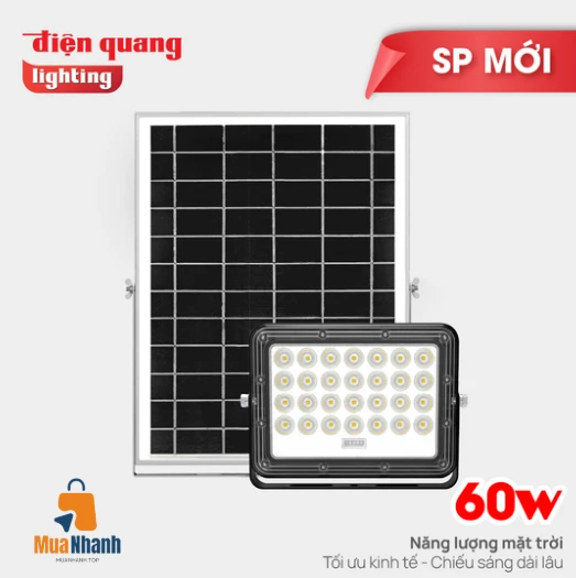 Đèn pha năng lượng mặt trời 60W