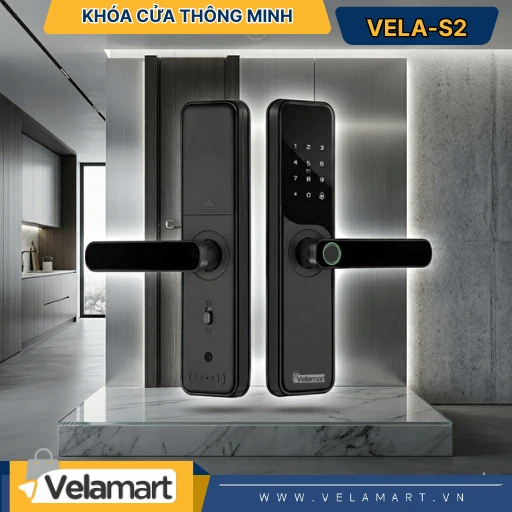 Khóa Cửa Thông Minh Vela-S2 Velart – Mở Cửa Trong 1 Chạm, Bảo Vệ Gia Đình Bạn 24/7